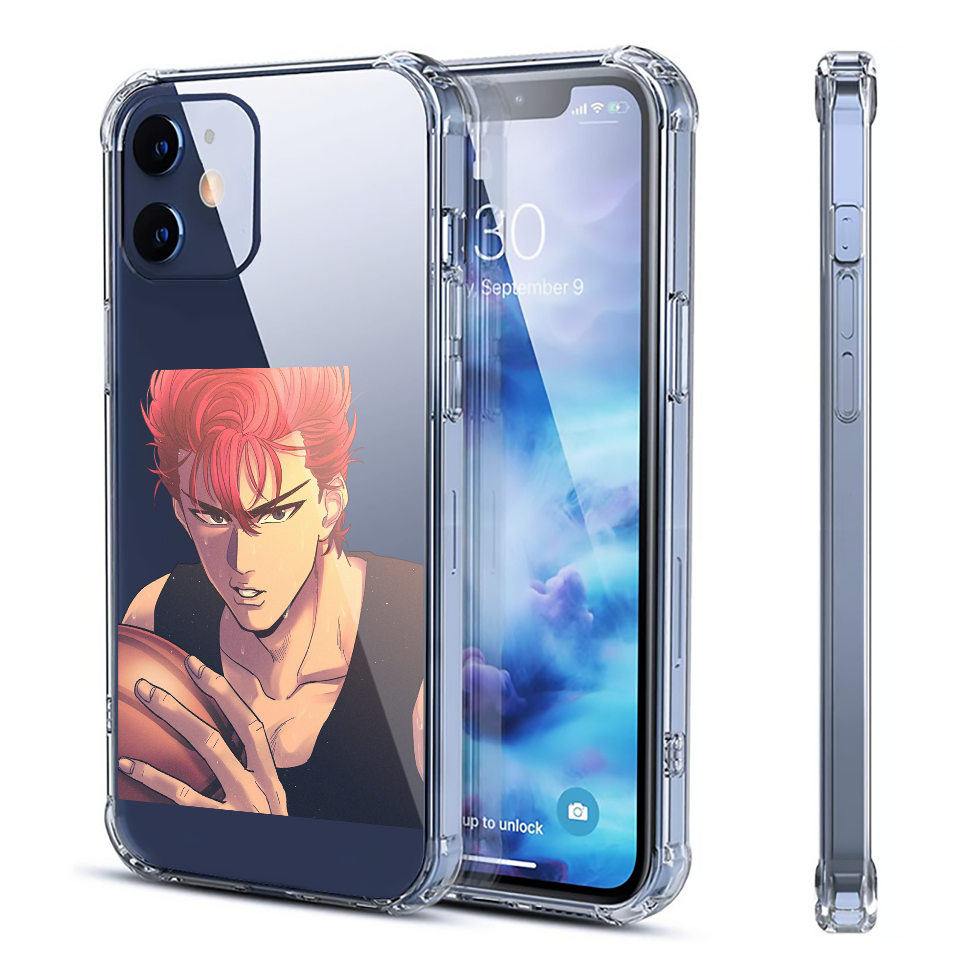 （画像用） SLAM DUNK／スラムダンク 【iPhone 12シリーズ対応】透明スマホケース（クリアソフトケース）